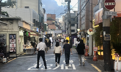 샤로수길의 현재 모습 사진